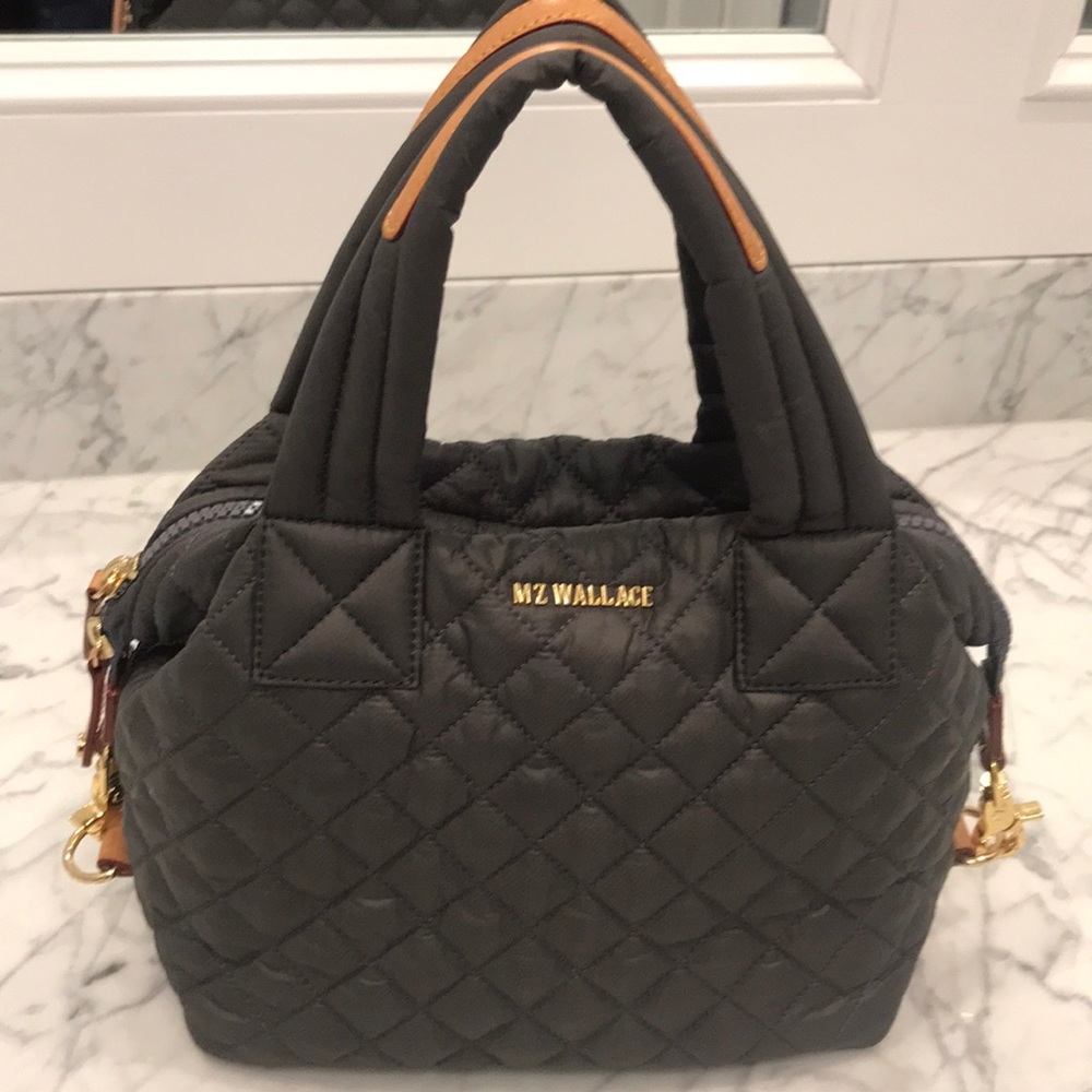 MZ Wallace.small grey bag. Used once!!